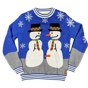 Tipsy Elves Snowman Christmas Sweater Size Medium Funny Ugly Carrot Party Unisex